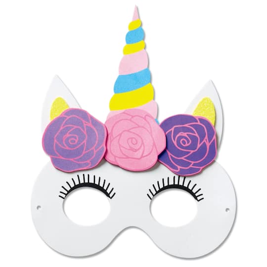 12 Pack: Unicorn Foam Mask Kit by Creatology&#xAE;